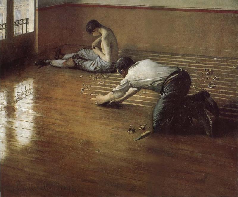 Gustave Caillebotte The worker plane the floor China oil painting art